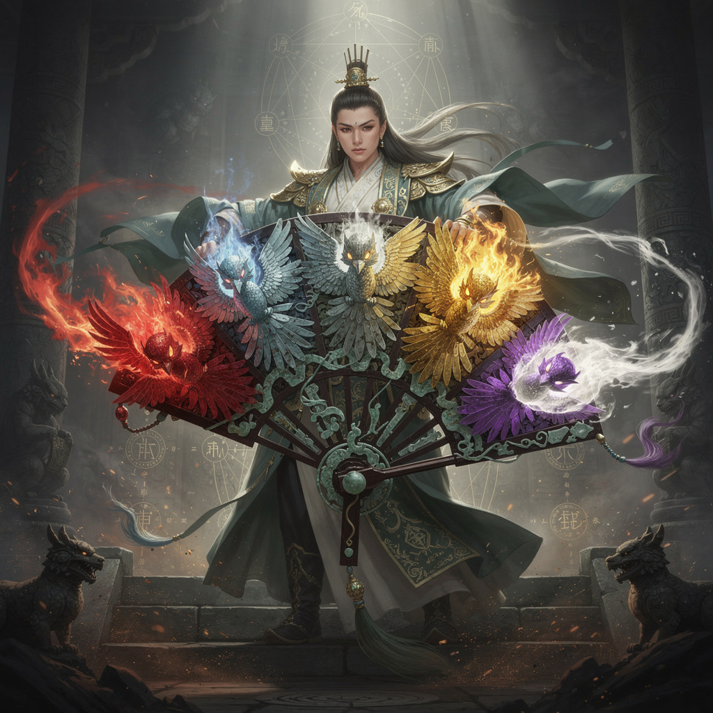 五火七禽扇
