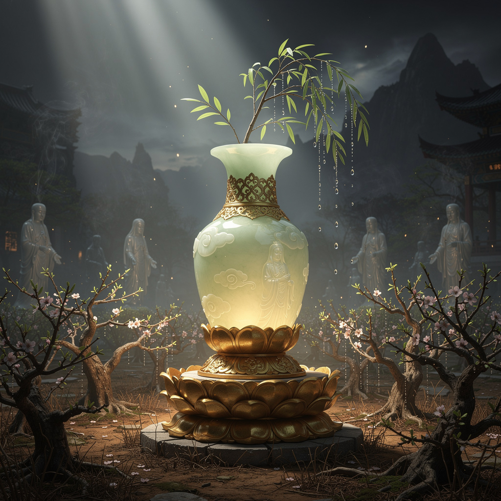 羊脂玉净瓶